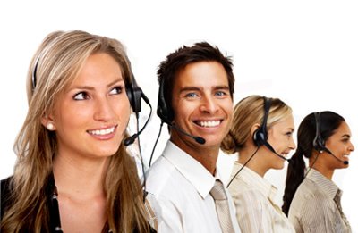 Happy Call Center Employees