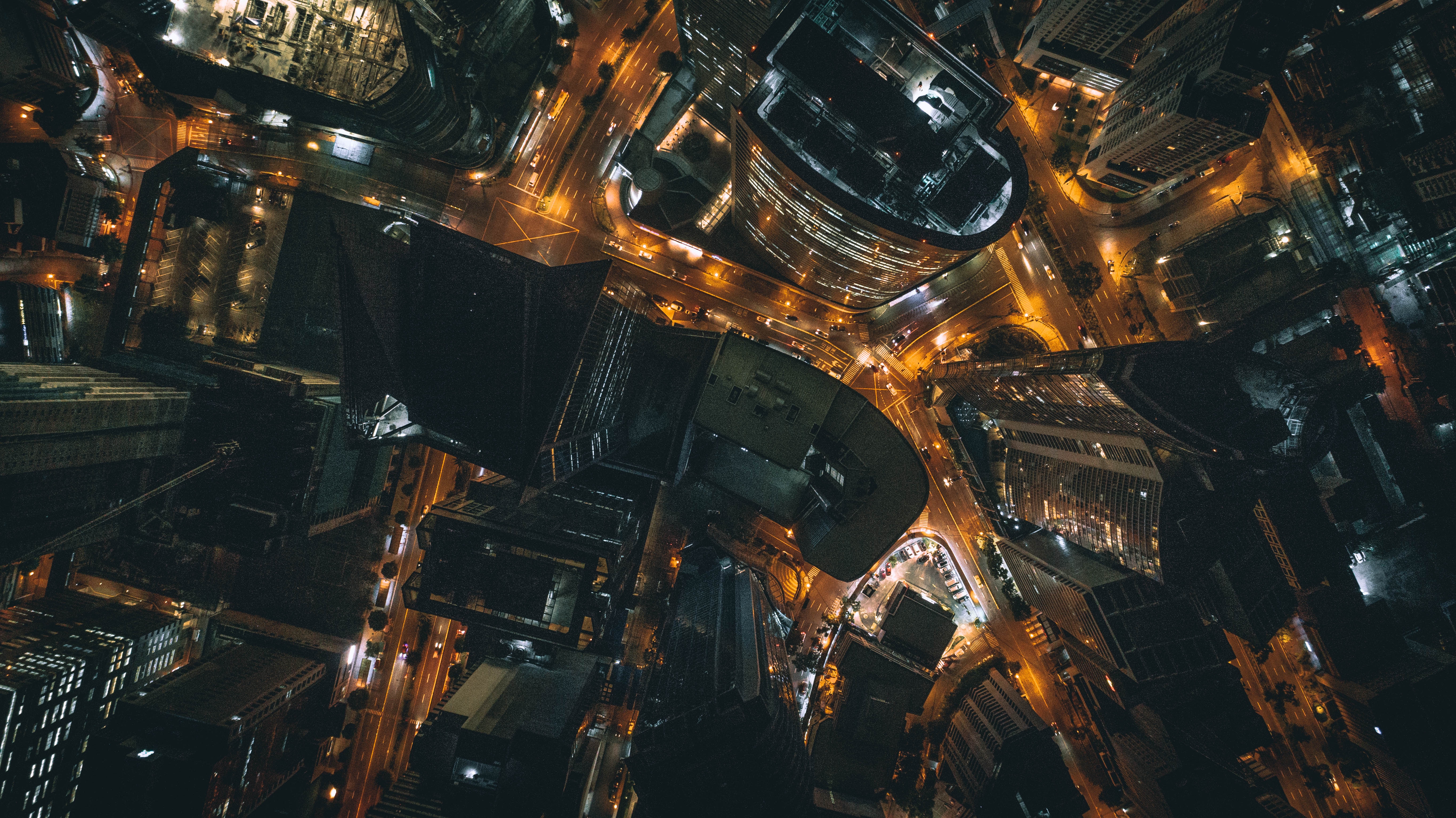 a top view image of the night city in Manila