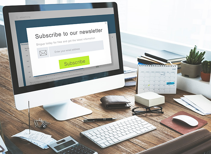 subscribe newsletter design