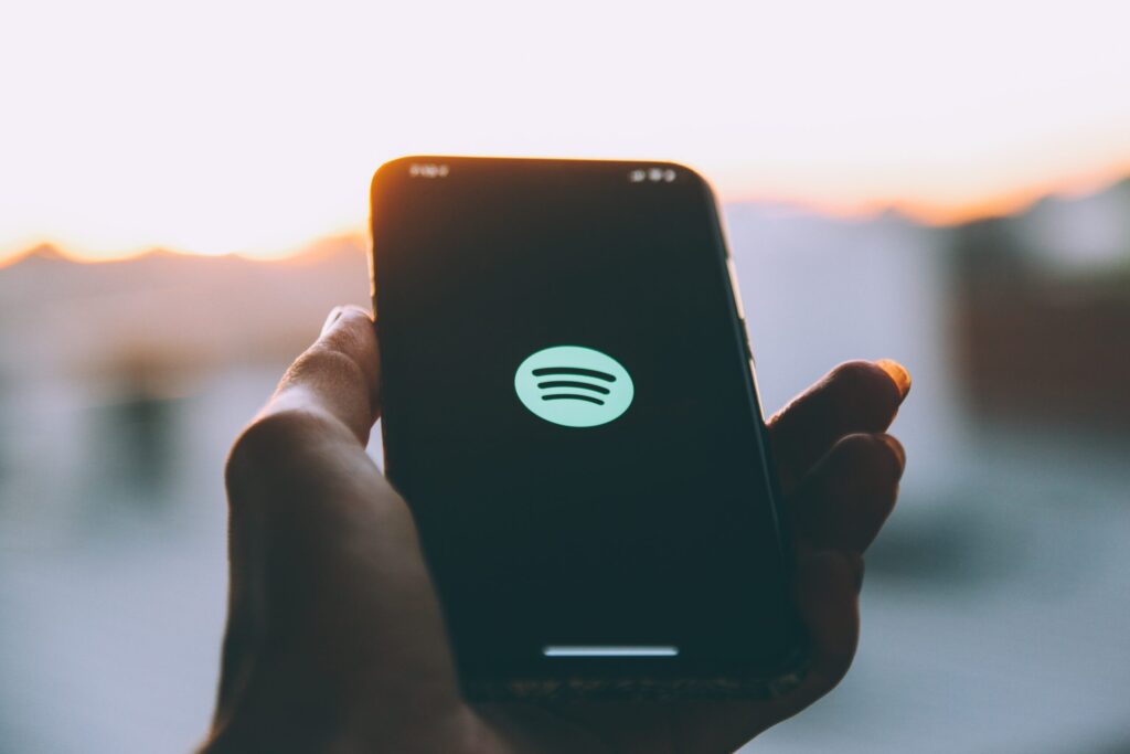 Spotify app example of B2c content marketing