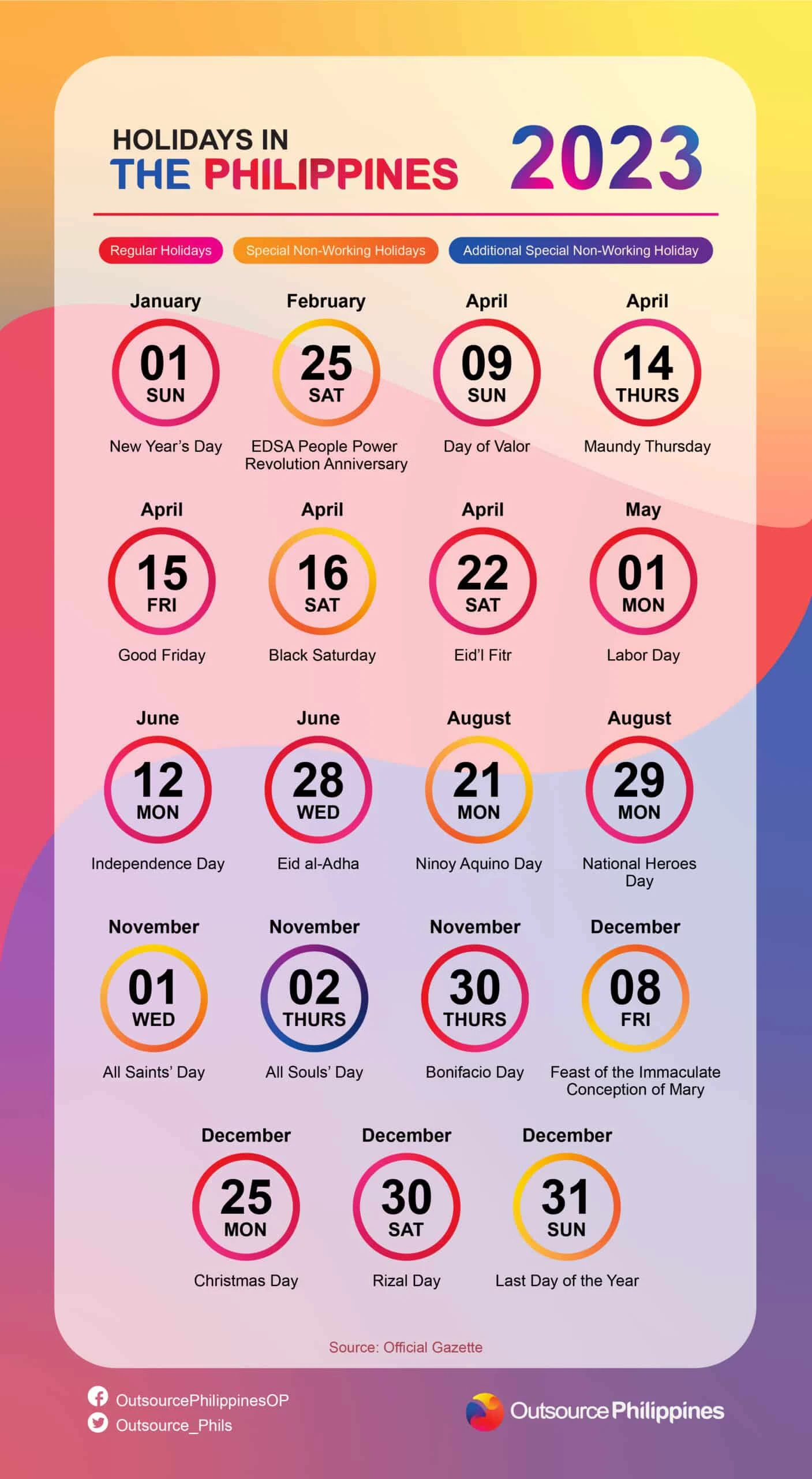 OP HOLIDAY CHART ph holidays