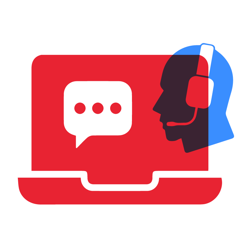 live chat support service icon