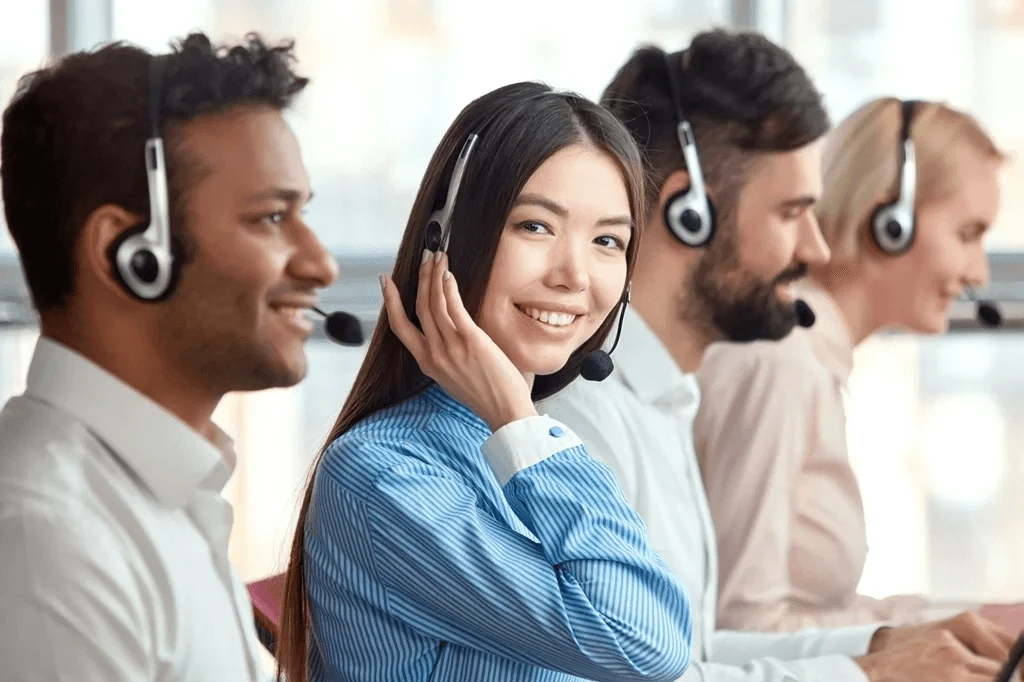focused call center agents accommodating customer concerns