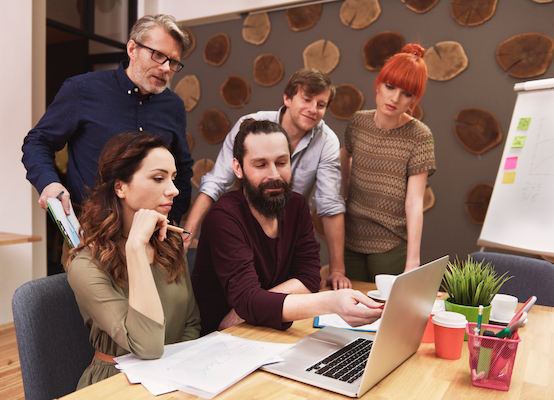 business people working togetherness at the office