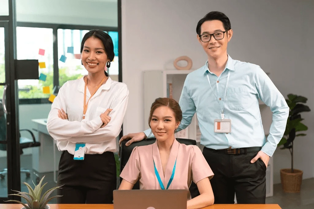 confident BPO team empowered by the long history of outsourcing in the Philippines