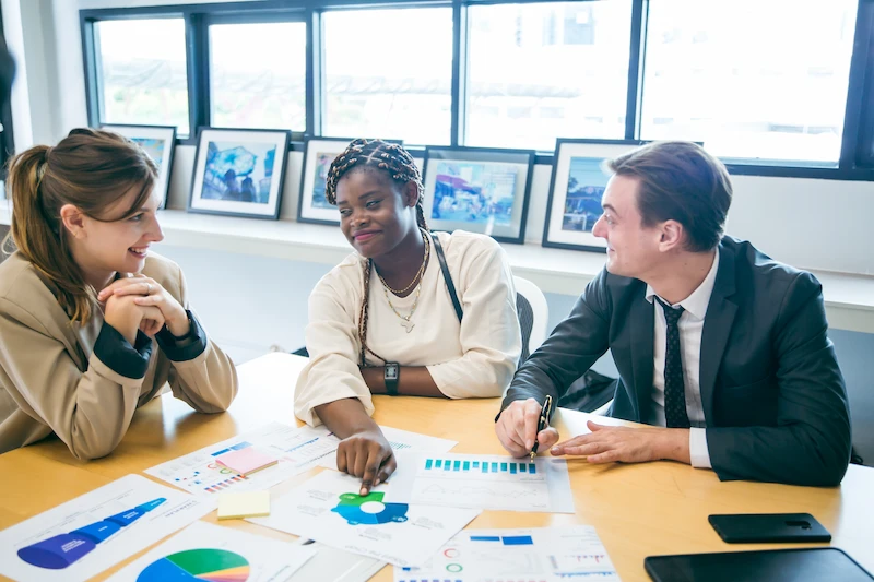 finance experts having a meeting