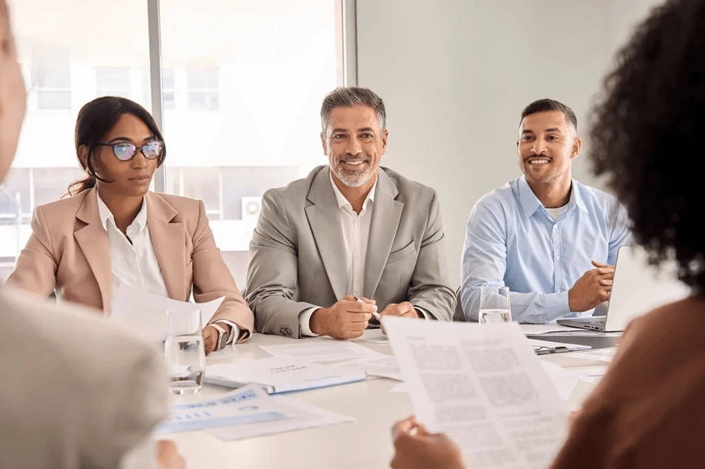 human resource team interviewing an applicant