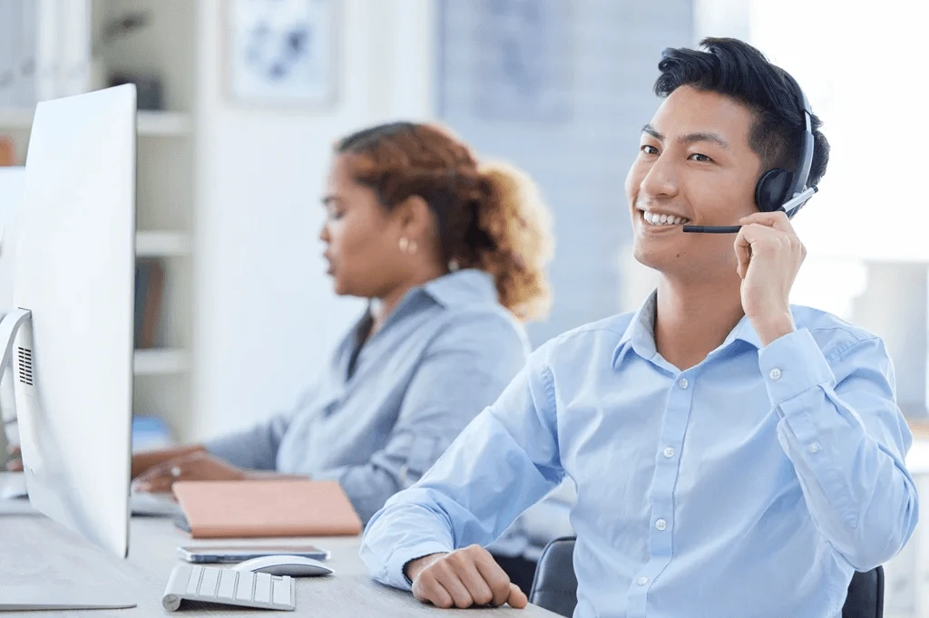 proactive customer service representative addressing customer issues