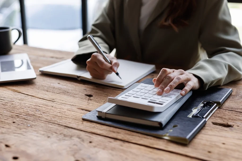 bookkeeper recording financial transactions