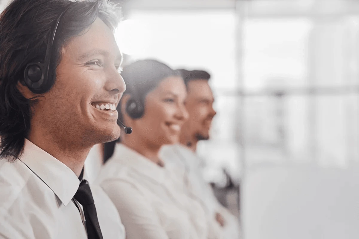 team of dedicated customer service agents