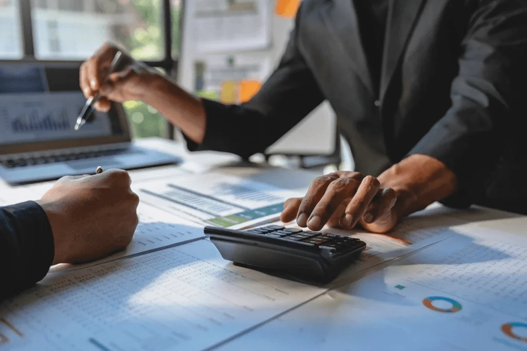 accountants reviewing and finalizing financial statements
