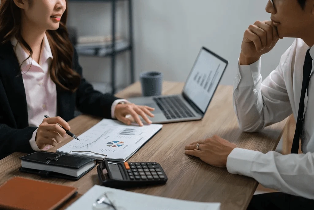 business owner consulting an accountant
