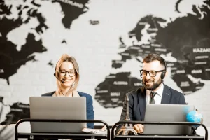 concept of outsourcing globally for business growth