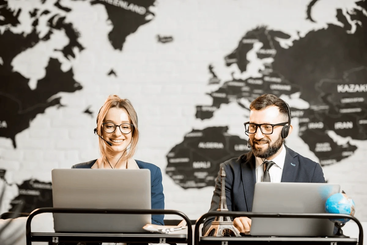 concept of outsourcing globally for business growth