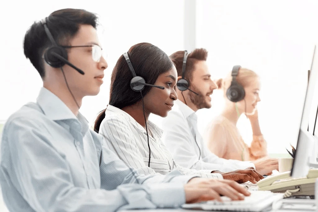 customer care outsourcing team handling inquiries