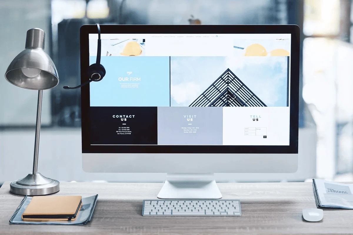 homepage featured on a computer screen