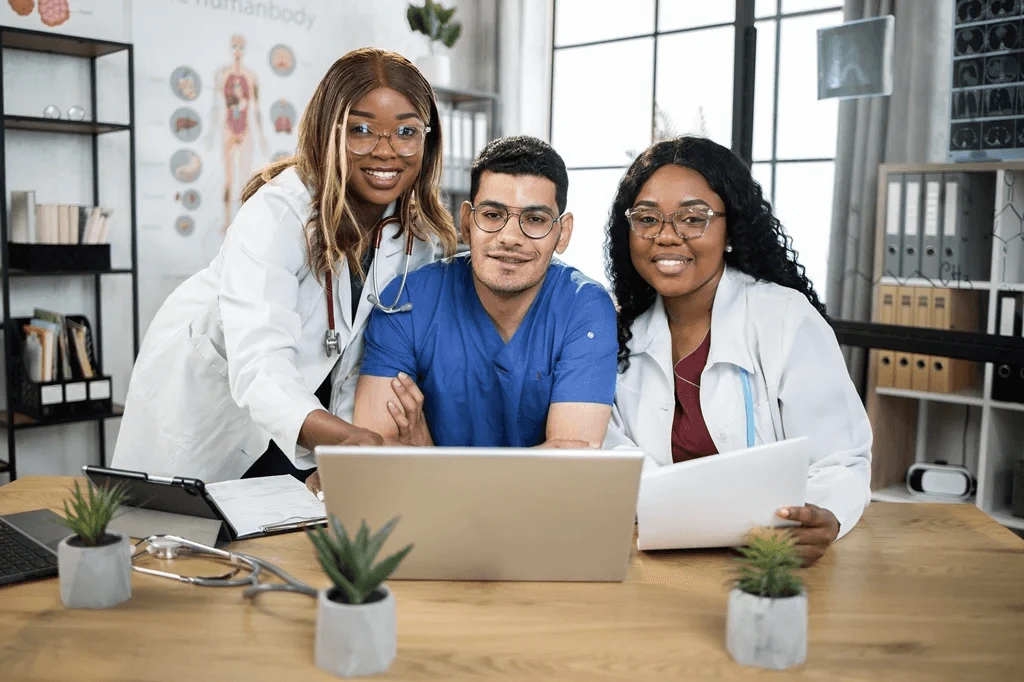 team of medical billers and coders