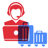 travel customer service representatives travel hospitality icon