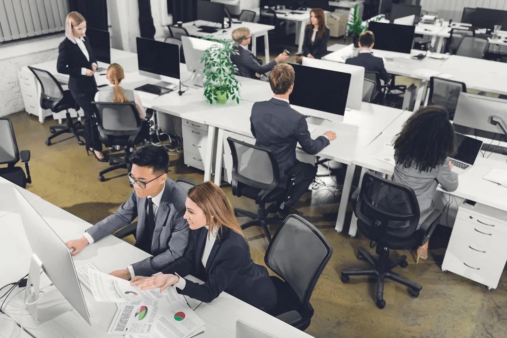 busy in-house team of a company