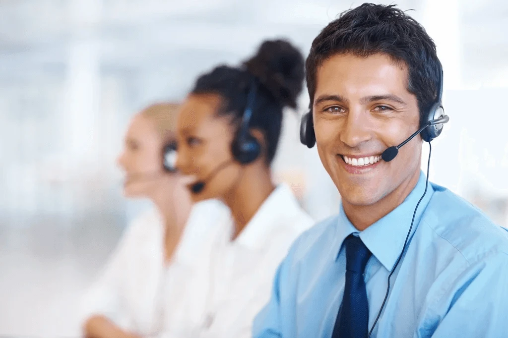 customer service team in formal attire