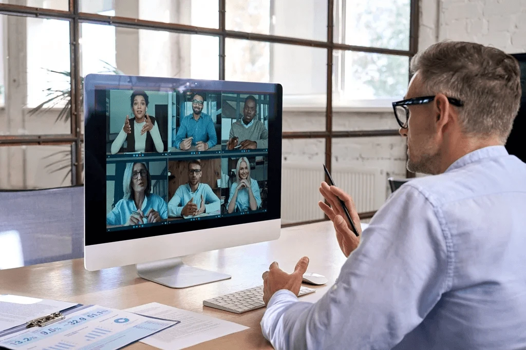 third-party provider discussing the benefits of outsourcing to a client