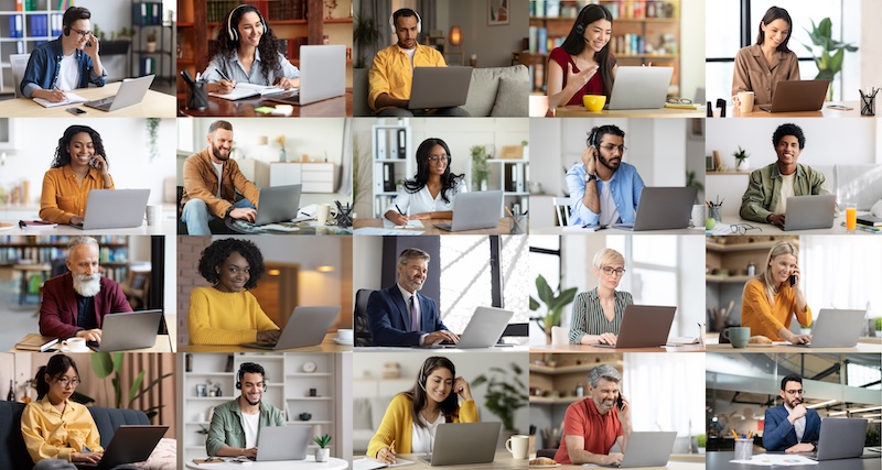 A collage of VA images representing the top 15 types of virtual assistants you should know about with hiring guide.