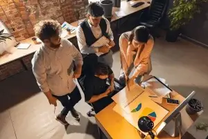 business partners looking to venture outsourcing for startups