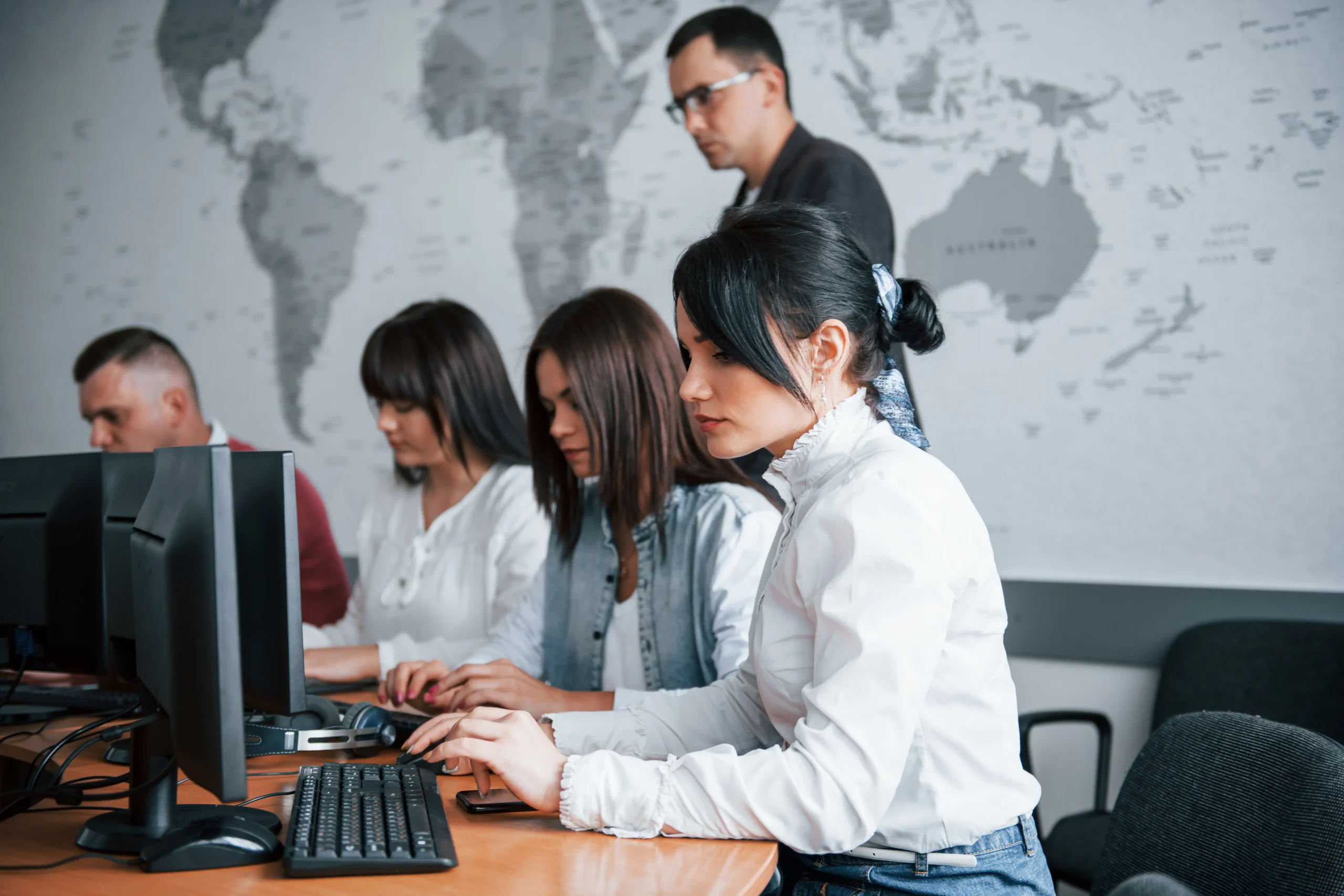 people in business showing benefits of outsourcing employees
