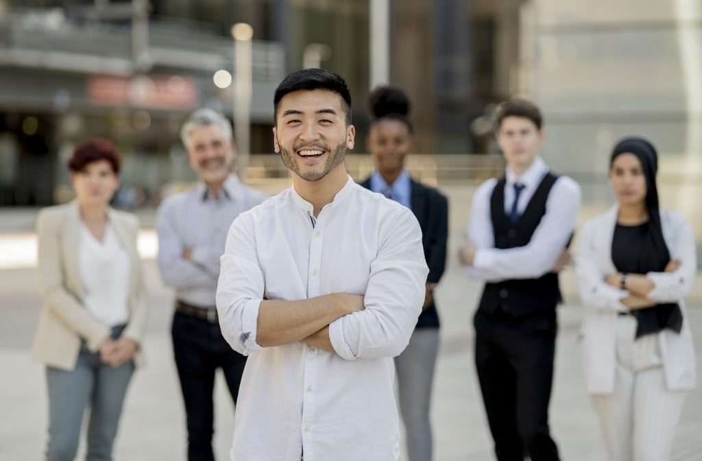 outsourcing workforce team smiling