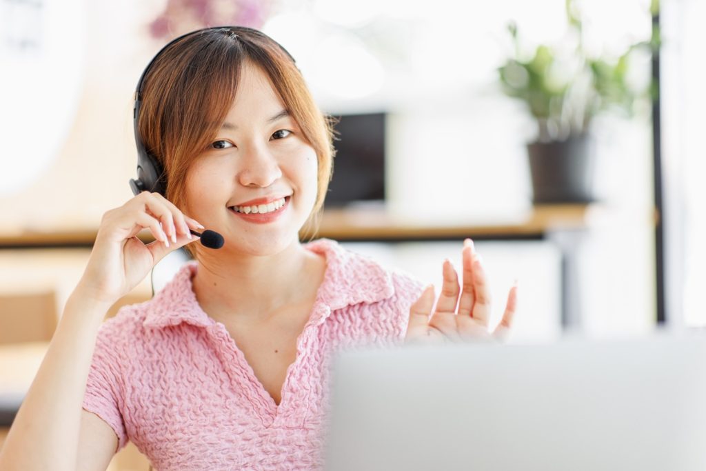 young professional with good customer service skills